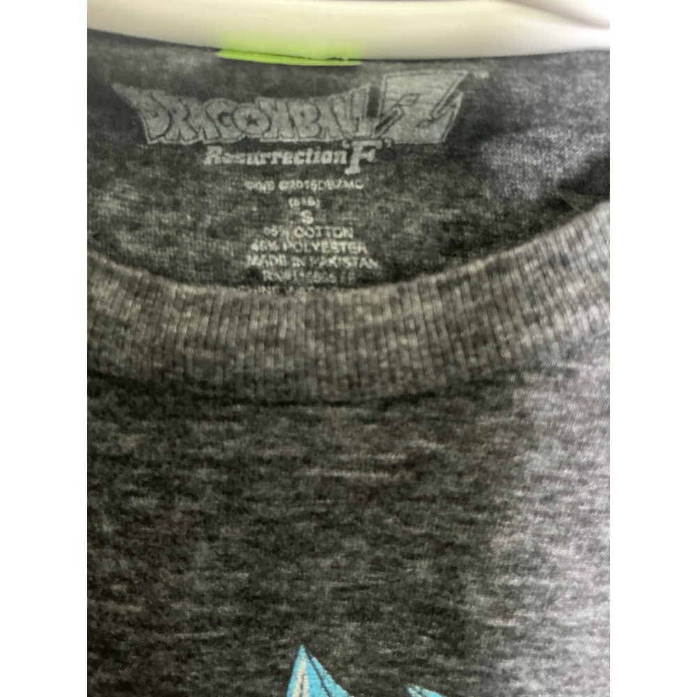 Dragon Ball Z Resurrection F T-Shirt Mens Small Charcoal Excellent Goku Vegeta - Picture 3 of 7